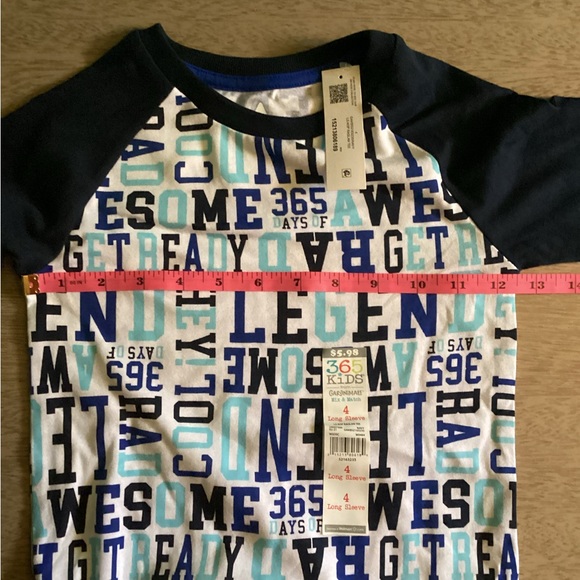 Garanimals 365 Kids Boys Raglan Long Sleeve T-Shirt Size 4 NWT - Picture 8 of 11